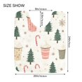 thumbnail image 5 of Yayeee Bath Rug for Bathroom Floor Non Slip Rectangle Fluffy Soft Absorbent Mat, 16"x24", Beige Christmas Cups, 5 of 7