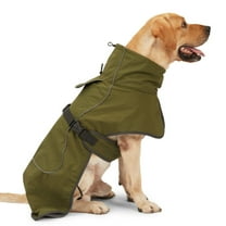 Double Layer Dog Winter Jacket Waterproof Windproof Reflective Adjustable Warm Coat for Small Medium Large Dogs