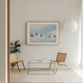 thumbnail image 4 of La Jolla Palms 01 - La Jolla California Photography Palm Tree Tropical Minimalist Summer Beach Coastal Pastel Oak Framed Wall Art Print 5 x 7 inches, 4 of 9