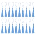 thumbnail image 1 of Unique Bargains 30Pack 5' Silky Bookmark Tassels with Loop for DIY Craft Accessory, Light Blue, 1 of 6