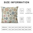 thumbnail image 5 of WERPE Decorative Throw Pillow Cover Case Cute Rainbow Flowers Pillow Cases Square Standard Cushion Covers for Outdoor Couch Sofa Bed Car Gift Double Side Design, 5 of 5