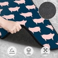 thumbnail image 3 of Honeii Pig 1 Print Car Foot Mat Four-Piece Set - Front & Rear Universal Car Floor Mats for SUVs, Trucks, Sedans, 3 of 7
