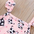 thumbnail image 6 of JAJAHO Baby Girl Clothes Summer 2 Piece Set Romper Outfits Sleeveless Ribbed Cow Printed Bodysuit And Shorts Cute Toddler Clothing 0-18M Comfortable Outfit, 6 of 7