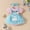 T2 Blue, variant on Bodysuit For Baby Girls Leopard Print Size 3-6 Months Clothes Crew Neck Breathable Pink Outfit