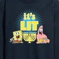 thumbnail image 3 of SpongeBob SquarePants - It's Lit Hanukkah - Men's Long Sleeve T-Shirt, 3 of 6