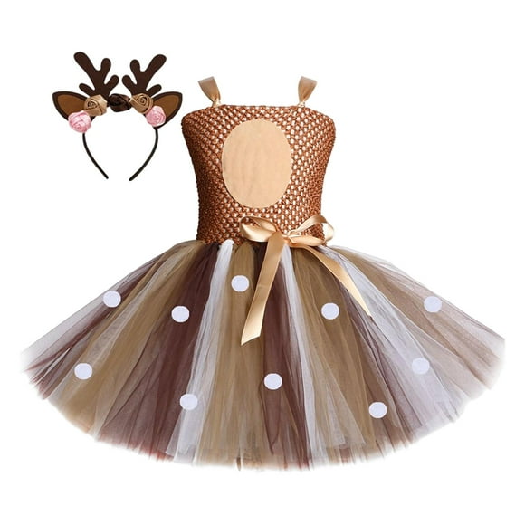 Vestido de Tutú Yuyangstore para Niñas Talla 6-7 Años