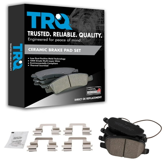 TRQ Rear Ceramic Brake Pads Fits 2015-2020 Alfa Romeo 4C BFA19037