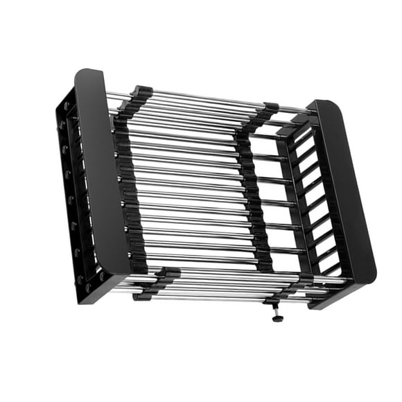 Expandable Dish ing Rack Over The Sink Dish Drainer Dish Rack Black