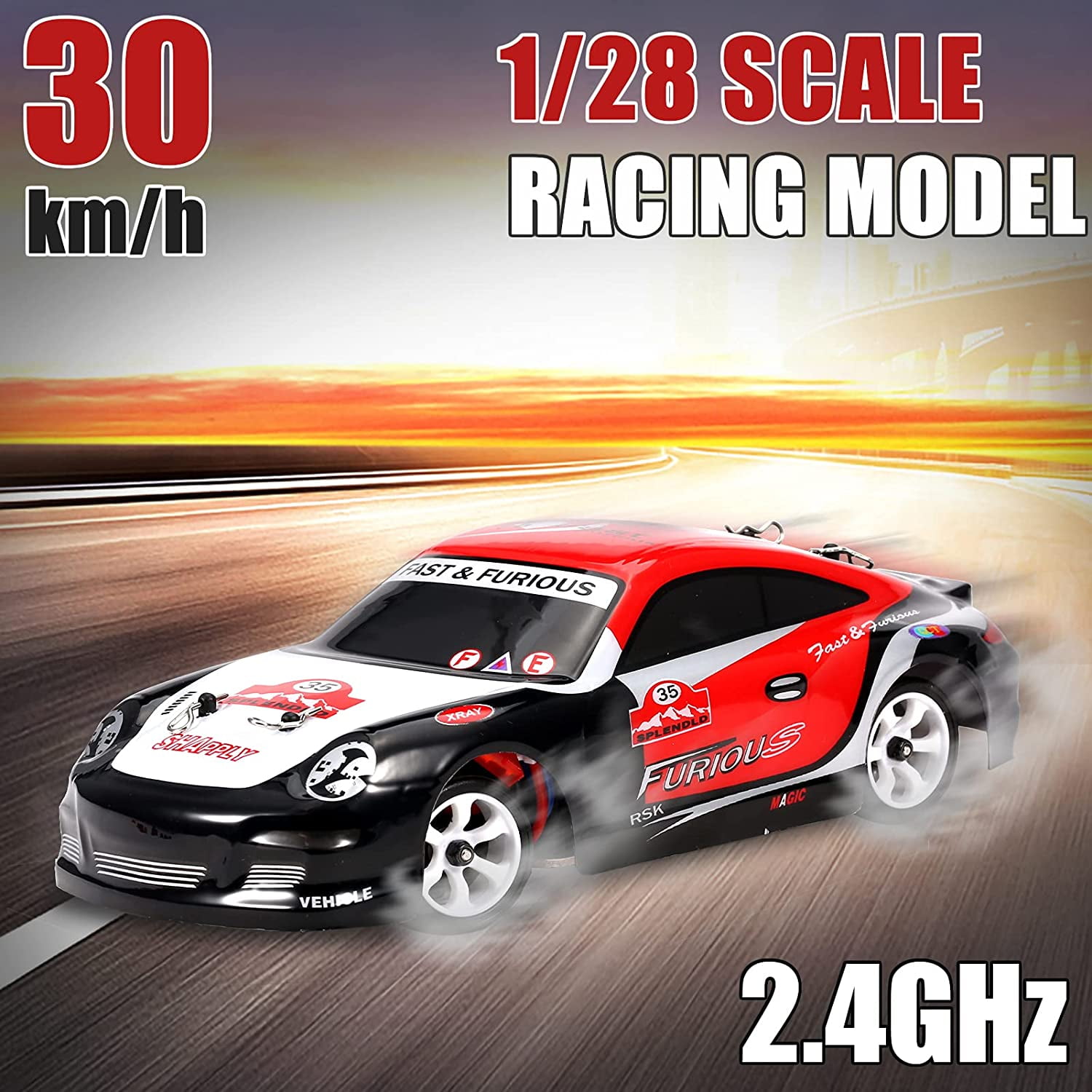 Moniss K969 RC Drift Car 1/28 RC Car 2,4 GHz 4WD 30 km/h RC Carro