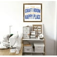 thumbnail image 3 of Eveokoki Craft Room Happy Place Wall Art for Home Bar Cafe Farm Store Garage Club - Wooden Frame Sign Gift for Sewing Craft Lovers, 12x12 Inch, 3 of 5