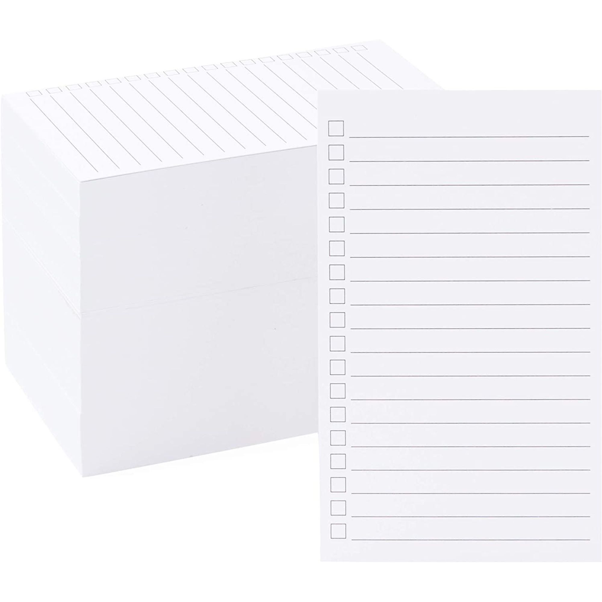 300 Pack Vertical Ruled Line Index Cards, 3 x 5 inches, Daily Checklist