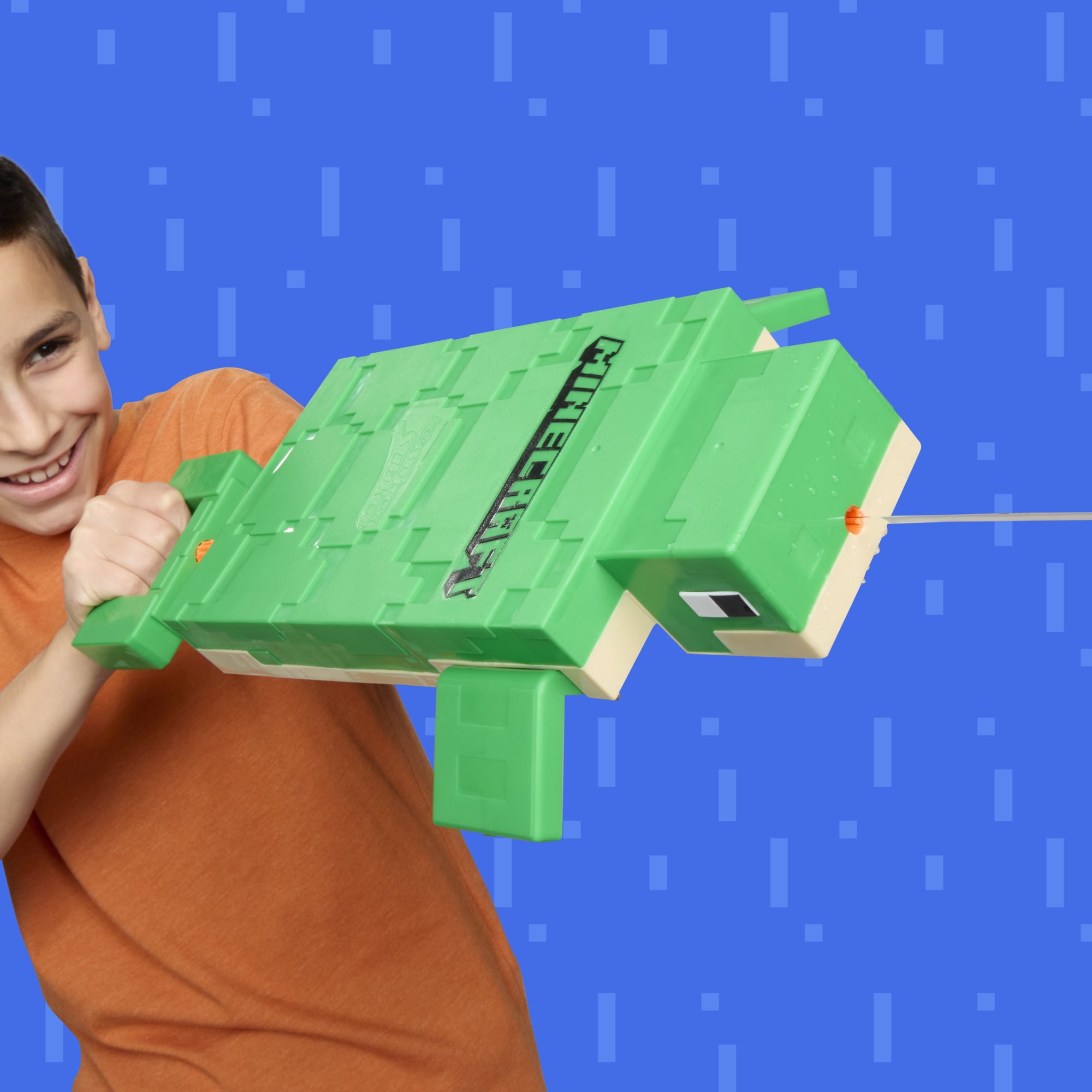 Nerf Super Soaker Minecraft Turtle Water Blaster, Outdoor Water Toys, Ages 6+