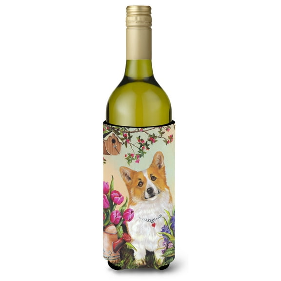 Carolines Treasures PPP3077LITERK 24 oz Corgi Sunshine Wine Bottle Hugger
