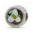 thumbnail image 1 of 925 Sterling Silver Reflections January Flower Bead; for Adults and Teens; for Women and Men, 1 of 1