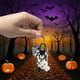 thumbnail image 5 of Llavero de Halloween Accesorio | Llavero de plástico con patrón mono para llaves de coche, bolso mochila bolso | Broche metálico para langosta | Negro | 6x2cm | 1 pieza incluida, 5 of 6