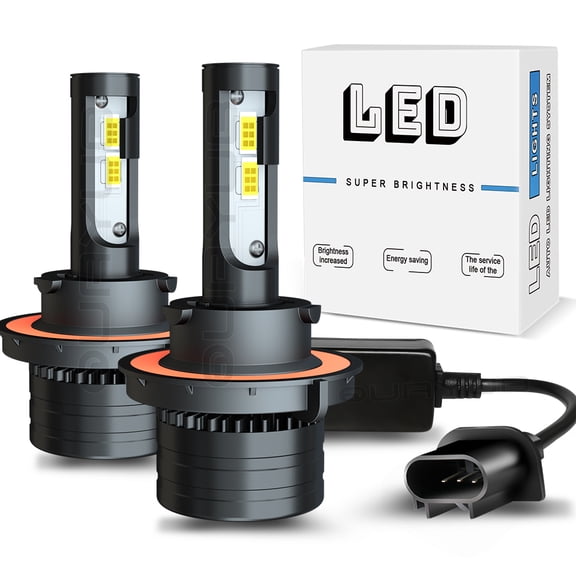 Quayub H13 LED HeadLight Bulbs 6000K 100W for Polaris Ranger RZR 570/800/900/1000 XP