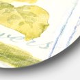 thumbnail image 2 of Designart 'Floursack Florals II' Art Mural Cercle en Métal Style Ferme, 2 of 3