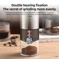 thumbnail image 3 of Electric Coffee Bean Grinder for Quiet Grinding 25g Bean Capacity Ceramic Core Type-C Rechargeable Stepless Adjustable Coarseness Burr Grinder with Cleaning Brush, 3 of 9