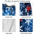 thumbnail image 4 of luoweisi Men's Beach Shorts Quick Dry Swim Trunks with Mesh Lining Christmas Snowflakes S, 4 of 5