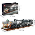 Big Boy Steam Train Building Set with Station&Tracks,Retro Union ...