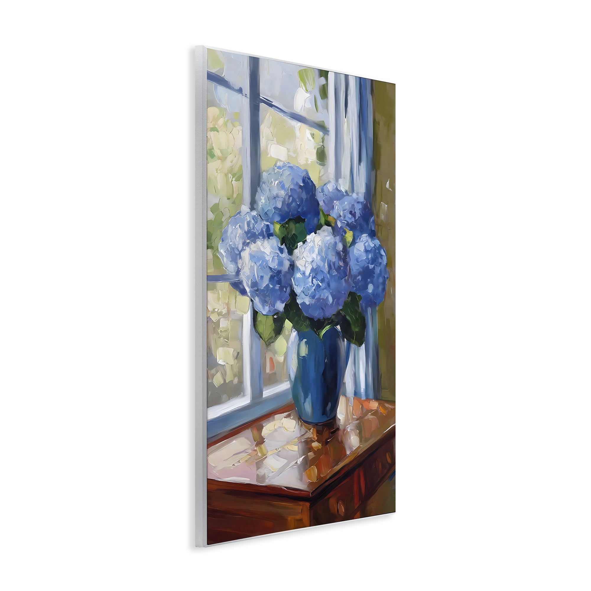 Stupell Industries Winter Hydrangeas by Window Wall Plaque Art, design by Creative Studio