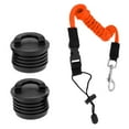 thumbnail image 1 of Correa y broche para kayak de 55 "+ 2x tapones de tapón para Scupper de canoa de repuesto Zulema Kayak Scupper Paddle Leash, 1 of 8