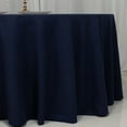 thumbnail image 3 of BalsaCircle Navy Blue 120" Cotton Blend Round Tablecloth Fabric Dining Table Cover Party Wedding Reception Birthday Catering Event Decorations, 3 of 8