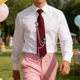 thumbnail image 3 of Boy's Silver Tie For Teens Unisex Stylish Regular Necktie for Children and Kids school outfit, 3 of 7