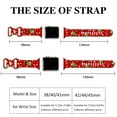 thumbnail image 5 of Christmas Watch Band Compatible with Apple Watch Band 38mm 40mm 41mm 42mm 44mm 45mm 49mm iWatch Ultra SE Series 9 8 7 6 5 4 3 2 1, Christmas Soft Silicone Sport Replacement Strap Band for Women Men, 5 of 13