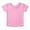Pink, variant on UACY Toddler Girls Ruffle Sleeve Shirts Kids Casual Summer Short Sleeve Little Girls Ribbed Knit Comfort Blouse Solid Tops (Green, 12-18 Months)