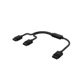 thumbnail image 4 of Corsair CL-9011124-WW iCUE LINK Cable, 1x 600mm Y-Cable with Straight connectors, Black, 4 of 4