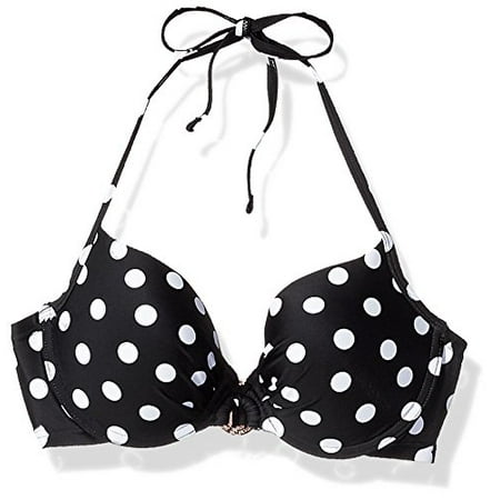 - Smart+Sexy Women's Extreme Add-a-Size Push-up Halter Bikini Top, Darling Dot, 36B