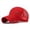Red ##7, variant on Solid Mesh Baseball Cap Adjustable Twill Mesh Trucker Hat