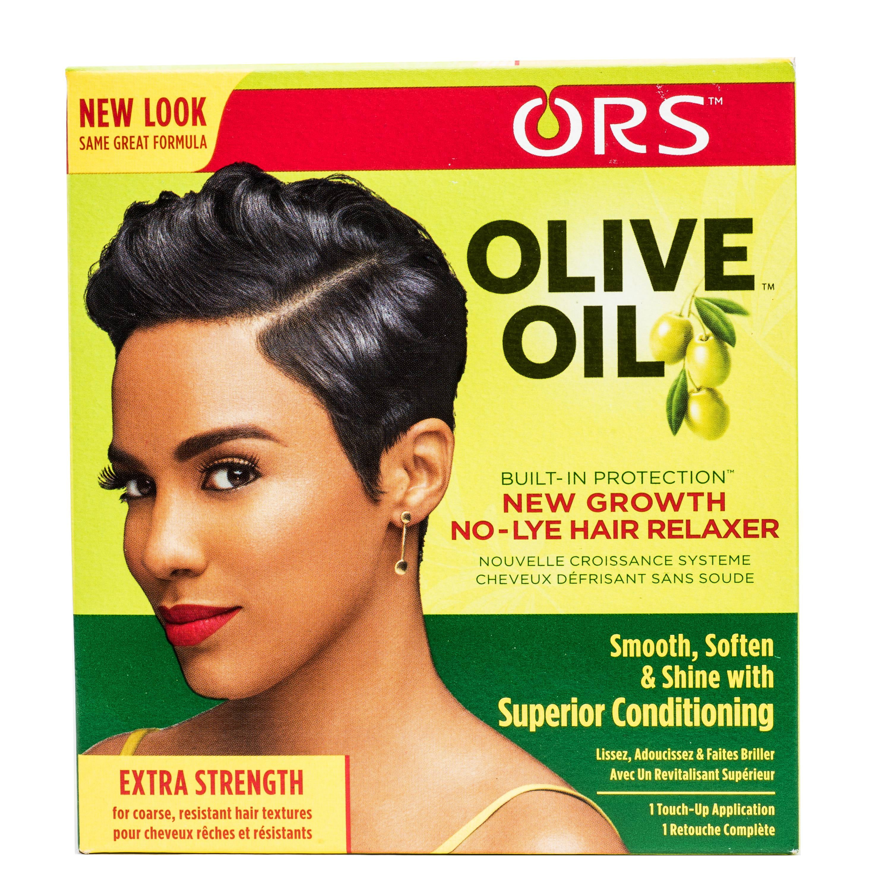 Buy ORS Olive Oil New Growth No-Lye Hair Relaxer - Extra Strength Kit ...