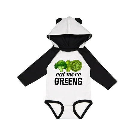

Inktastic Eat More Greens Broccoli Cabbage Gift Baby Boy or Baby Girl Long Sleeve Bodysuit