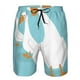 thumbnail image 3 of Balery Three White Geese Traje de Baño Estilo Hawaiano para Hombre, Shorts de Secado Rápido con Bolsillos-Small, 3 of 6