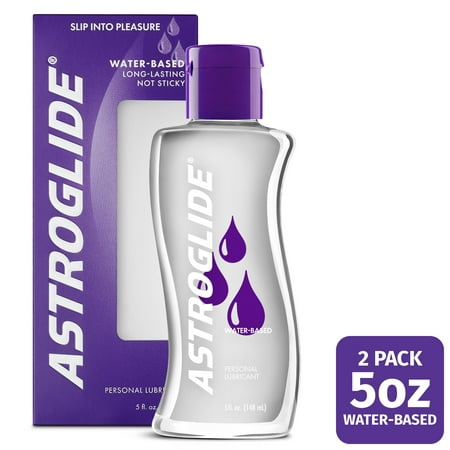 (2 Pack) Astroglide Personal Water Based Lubricant - 5 (Best Water Based Lube 2019)
