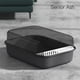 thumbnail image 1 of Pet Litter Box Fully Enclosed Spillproof Deodorant Cat Toilet Two-Way Shovel Large Capacity Cat Toilet Litter Box Closed Sandbox ShopWise Round, 1 of 17