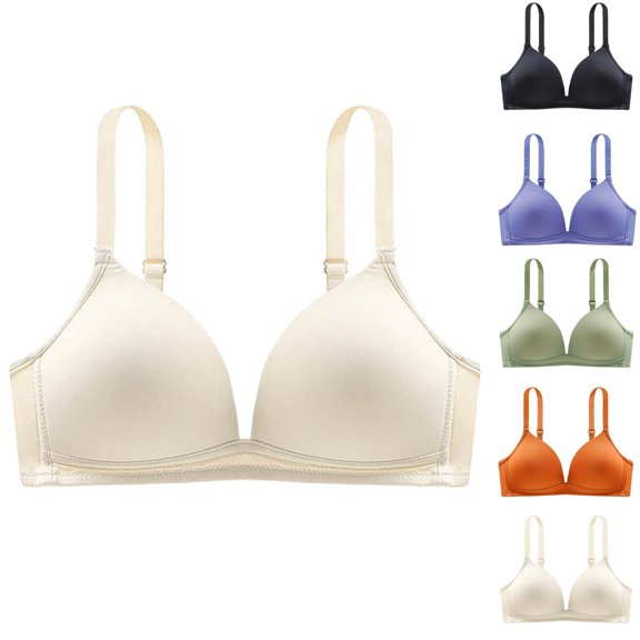 Lonomox Bras For Women No Underwire Adjustable Straps Support Push Up Bras Comfortable Everyday Bras