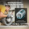 thumbnail image 6 of KFFKFF Furnace Blower Motor with 1/2HP Power, Operates at 1720RPM and 115V 7.1A - Belt Drive, Single Phase Motor with 0.39" Diameter and 0.78" Length Shaft, Supports Both CW and CCW Rotation, 6 of 9