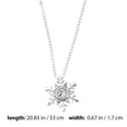 thumbnail image 2 of KAKOWELY Collar con colgante de copo de nieve con proyección en 100 idiomas "Te amo" para mujeres y niñas., 2 of 4