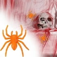 thumbnail image 2 of Halloween Plastic Spiders,Scary Realistic Mini Halloween Multicolor Fake Spider for Prank Party Decorations Toys Trick or Treat Favours Supplies,Orange*30PCS, 2 of 5