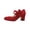 34#Red, variant on Fashion Vintage Womens Small Bowtie Platform Pumps Ladies Sexy High Heeled Shoes