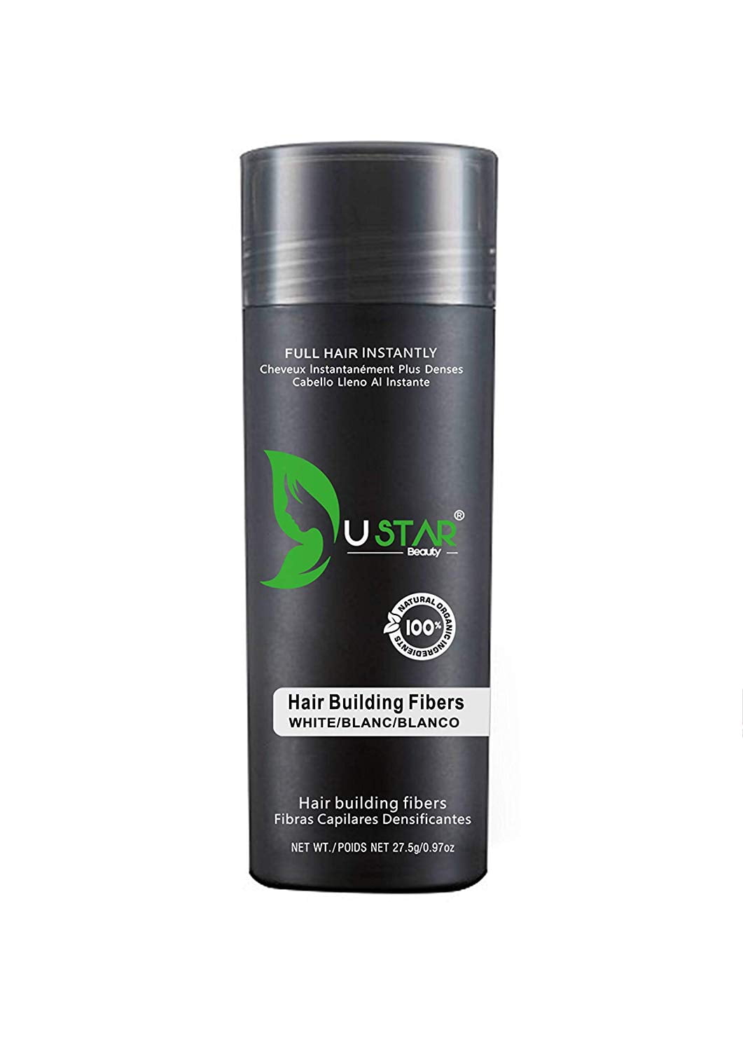 Ustar Hair Building Fiber White 0.97 oz/27.5 g