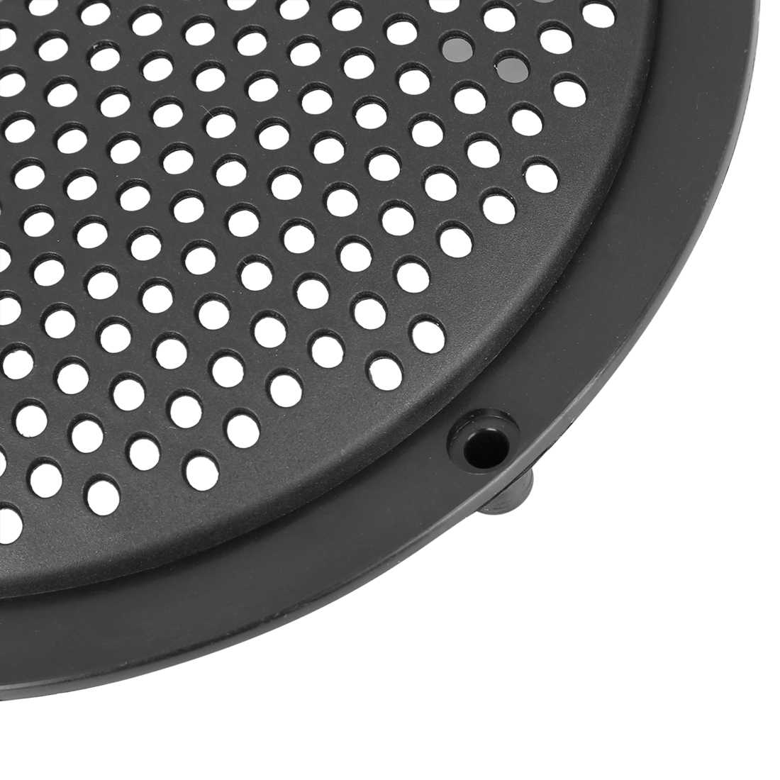 Unique Bargains 8Pcs Plastic Audio Speaker Cover Mesh Grill Protector 6" Black