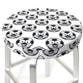 thumbnail image 3 of Lsque Happy Soccer Round Bar chair cushion covers Velvet Fabric Premium Comfort Protects from Scratches and Stains for 14-17 Inch Chair- 13 inch, 3 of 7