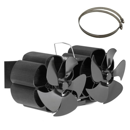 

Sardfxul 10 B1ades Auto-sensing Fireplace Fan for Wood Log for Burner Fireplace Increases