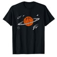 thumbnail image 1 of AALJY Basketball Sports Planet Saturn Ring Galaxy Space Ball T-Shirt, 1 of 1