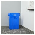 thumbnail image 4 of Highboy Recycling Container, 23 Gallon, Space Saving Slim Profile and Easy Bag Removal for Indoor or Outdoor use, Recycle Blue, 4 of 7
