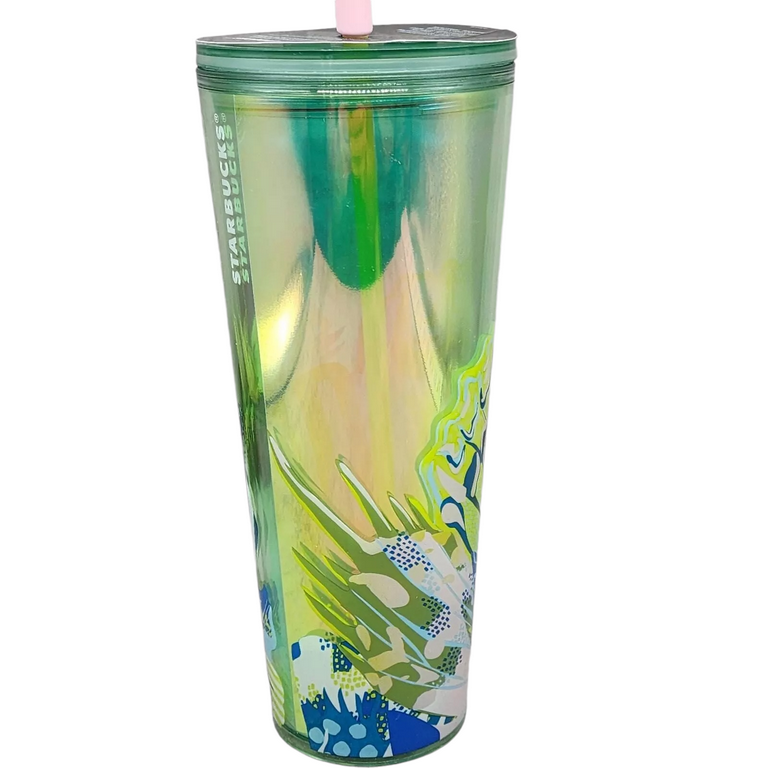Starbucks Summer Canna Lily Butterfly & Topper/ 2024 Cold Cup ~ 24 Oz.  Limited Edition - Walmart.com